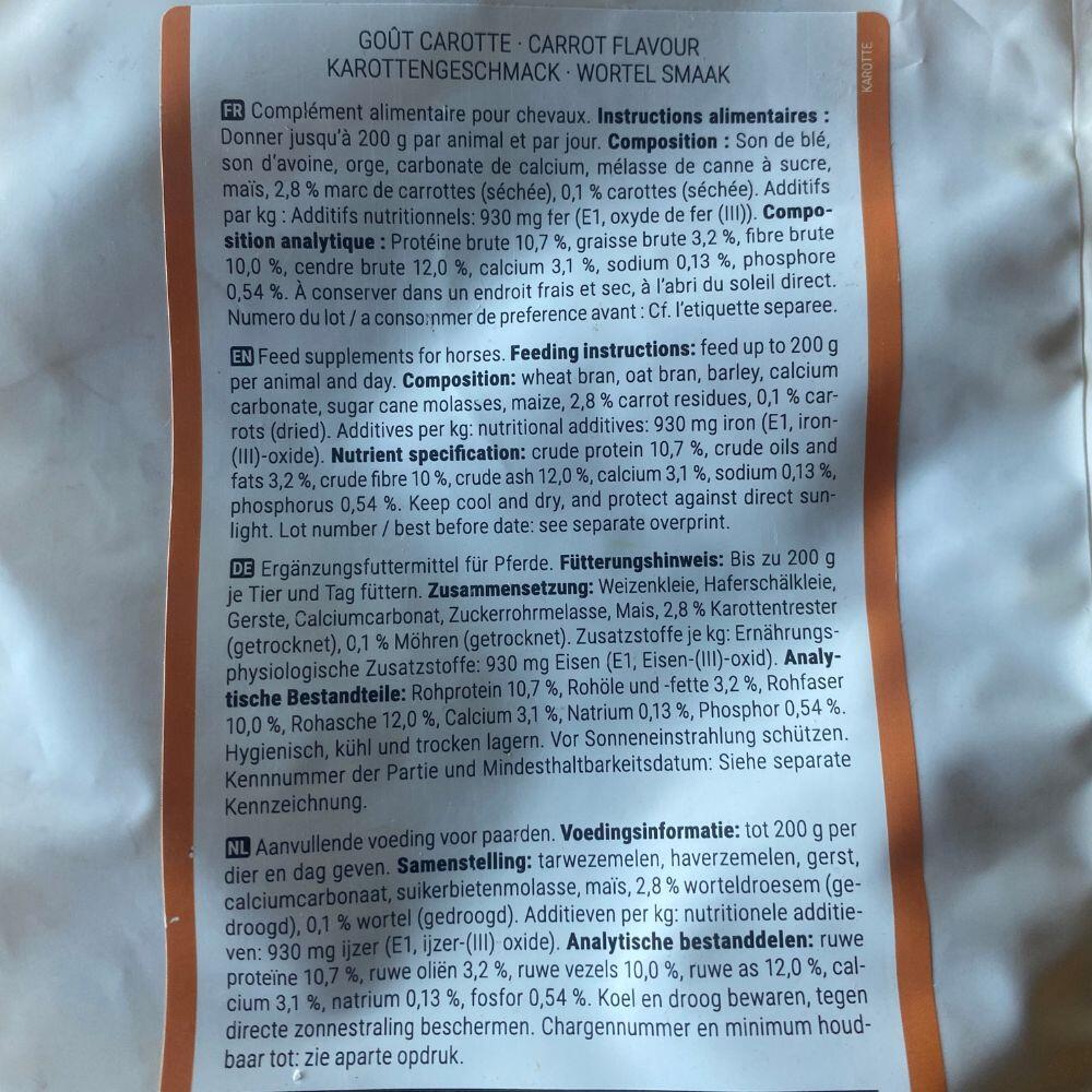 Friandises pour chevaux carotte - HIPPOTONIC 2/2