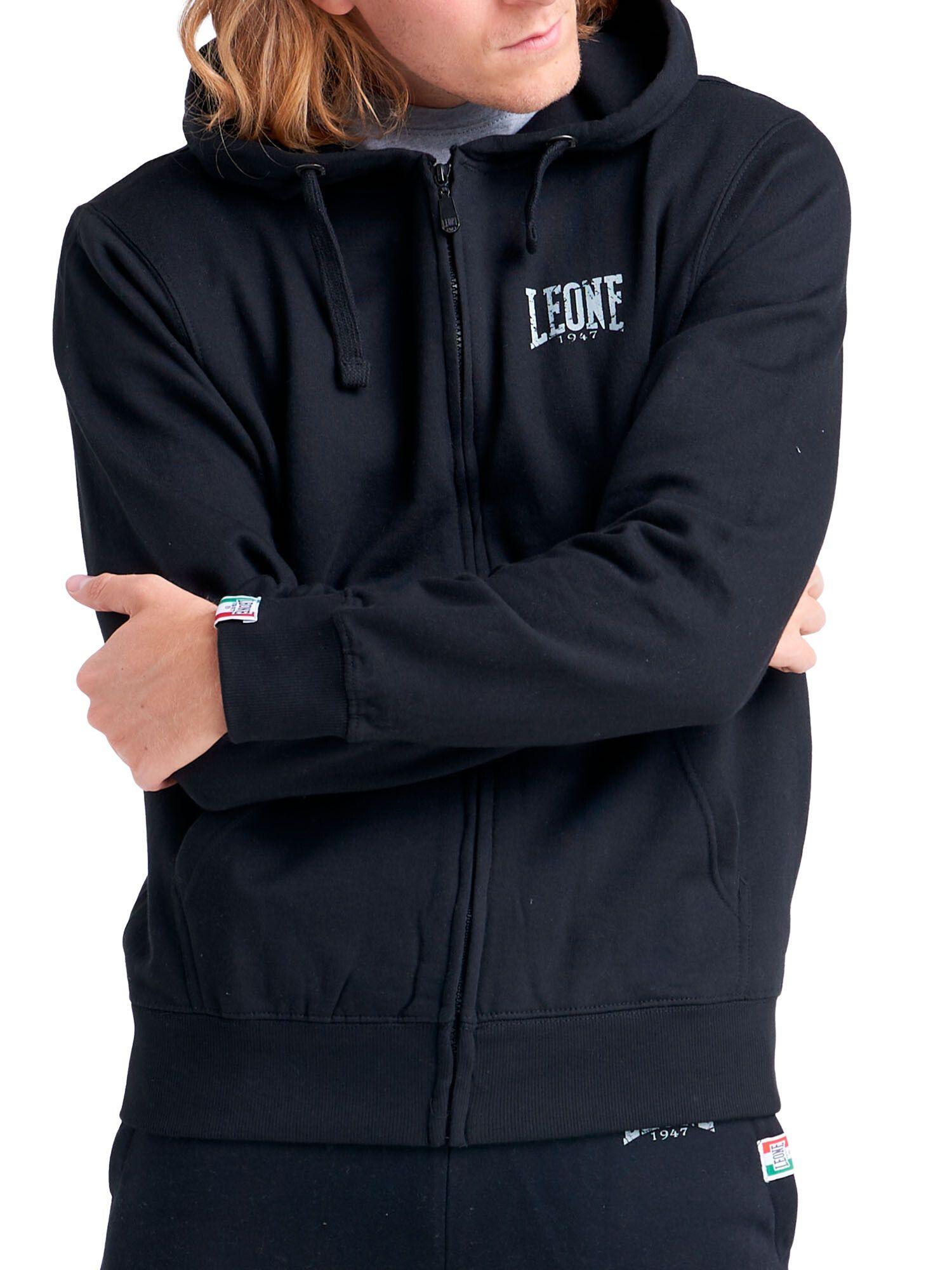 Fato de treino masculino Leone 1947 Apparel Basic Vintage, capuz, fecho, inverno 6/7