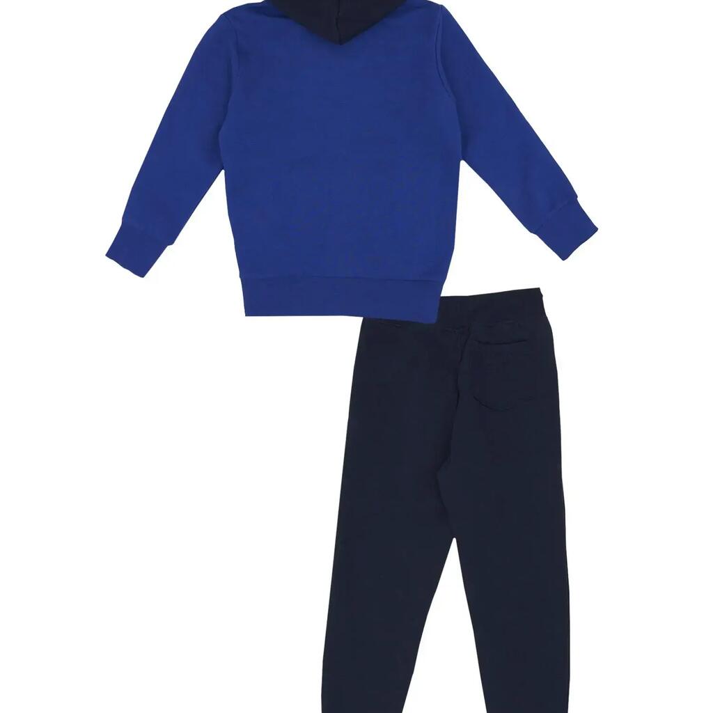 Basic full zip hooded tracksuit for kids