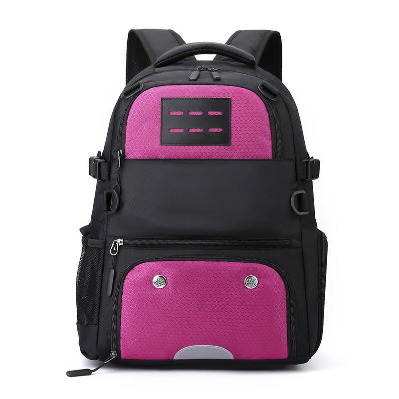 Pink And Black Large Capacity Sports Backpack