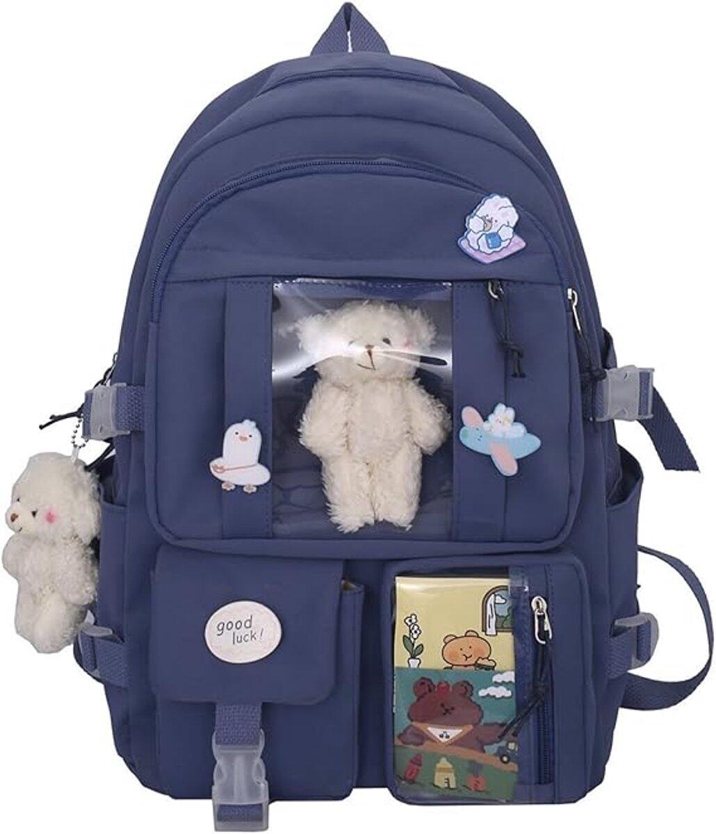 Waterproof backpack for girls - Blue
