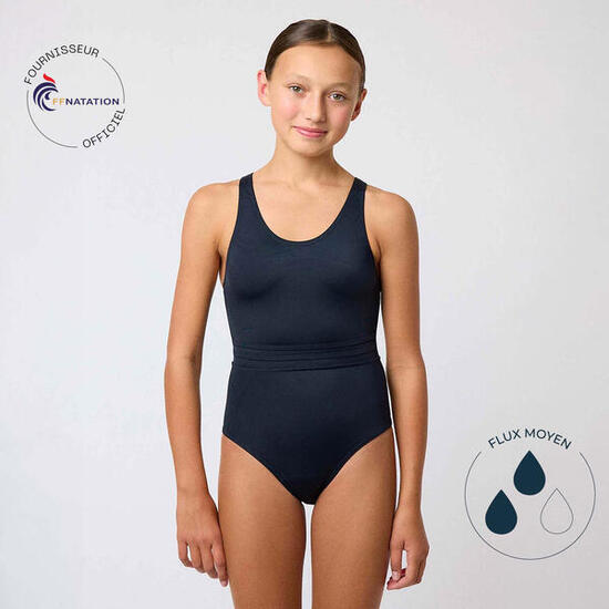 Maillot de bain 1P menstruel pour ados - Flux moyen