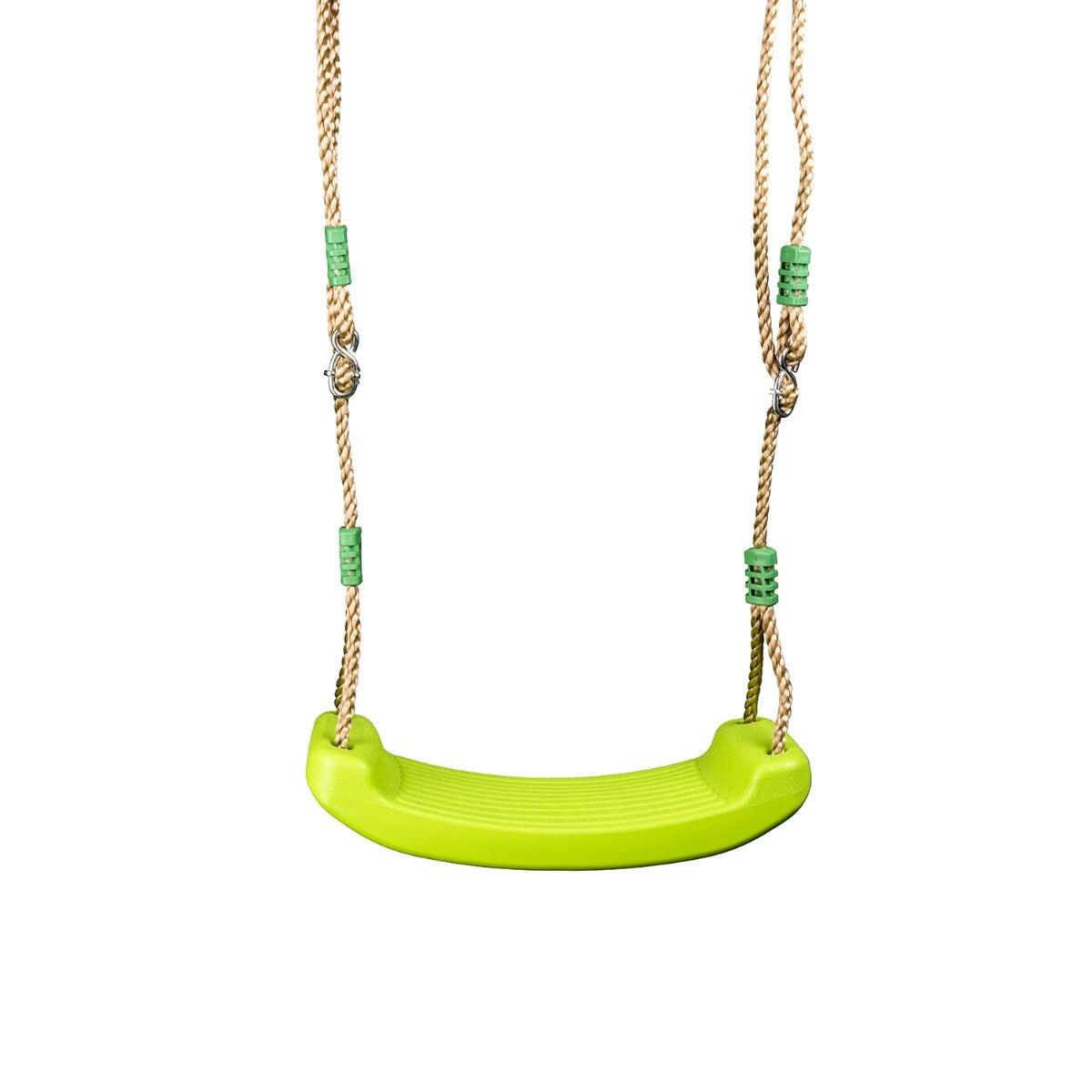 Balançoire en bois 2,30 m Topwood LUMI VERT - 4 enfants 4/7