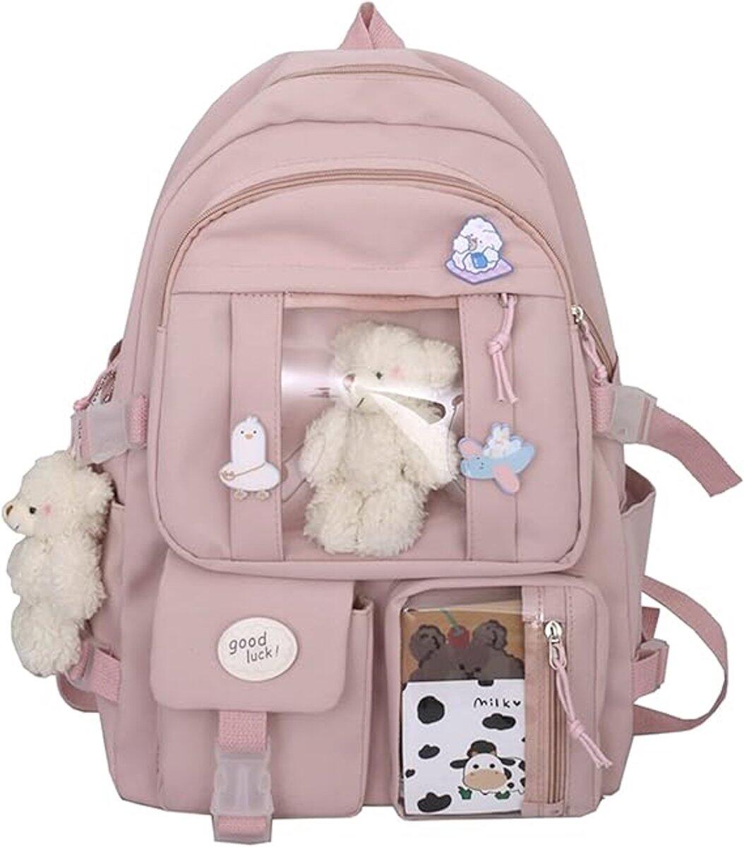 Waterproof backpack for girls - Pink