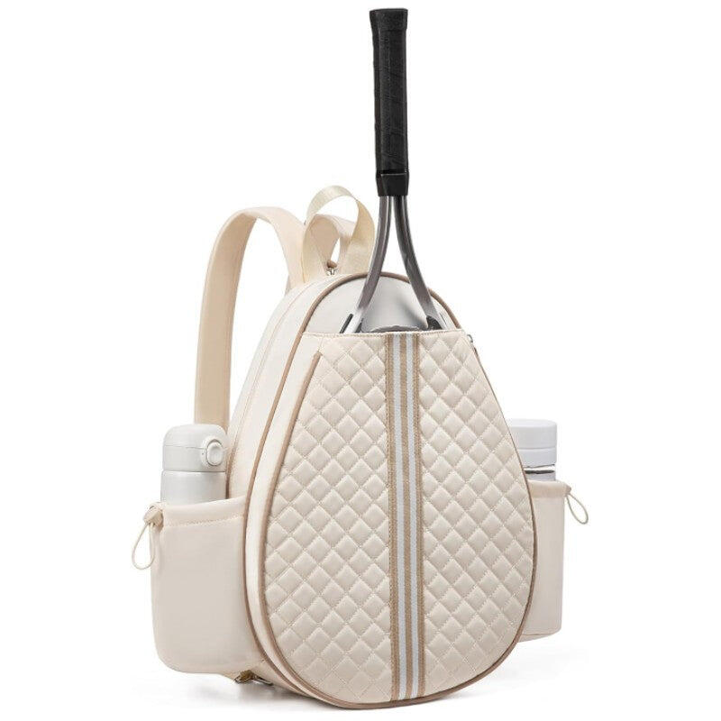 Beige Lightweight Waterproof Tennis Racket Backpack