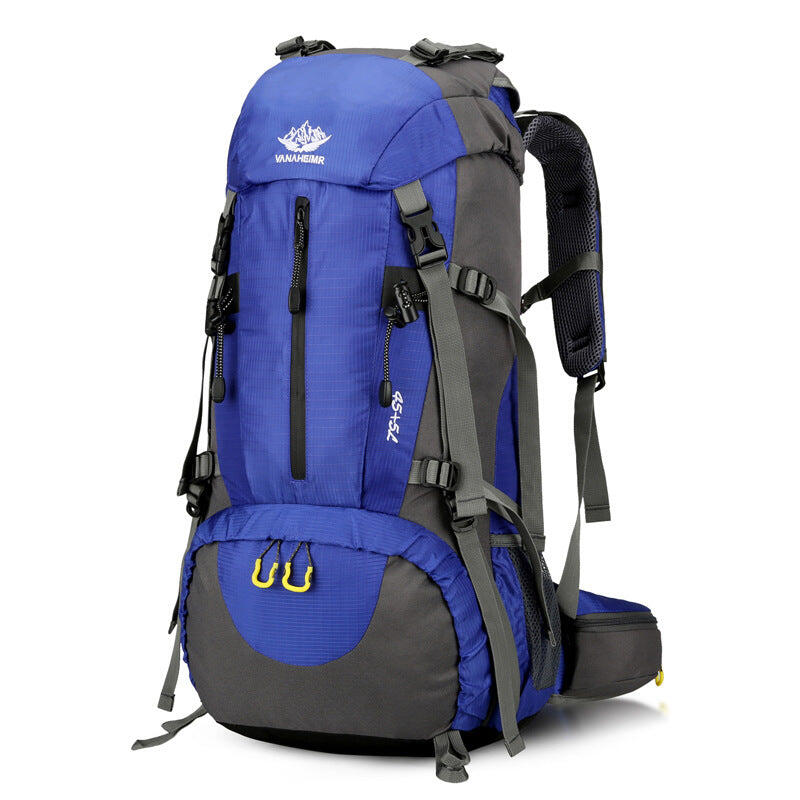 Blue Nylon Hiking Backpack