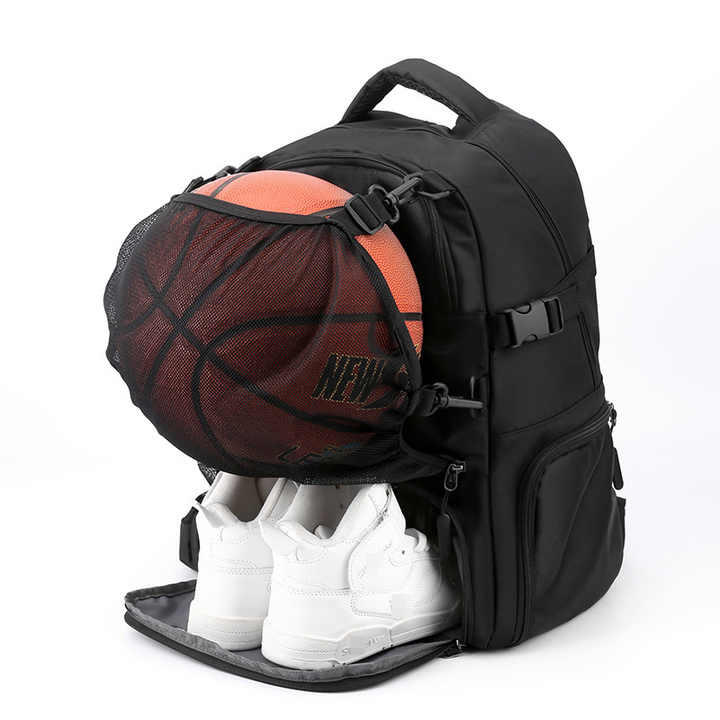 Black Large Capacity Sports Backpack
