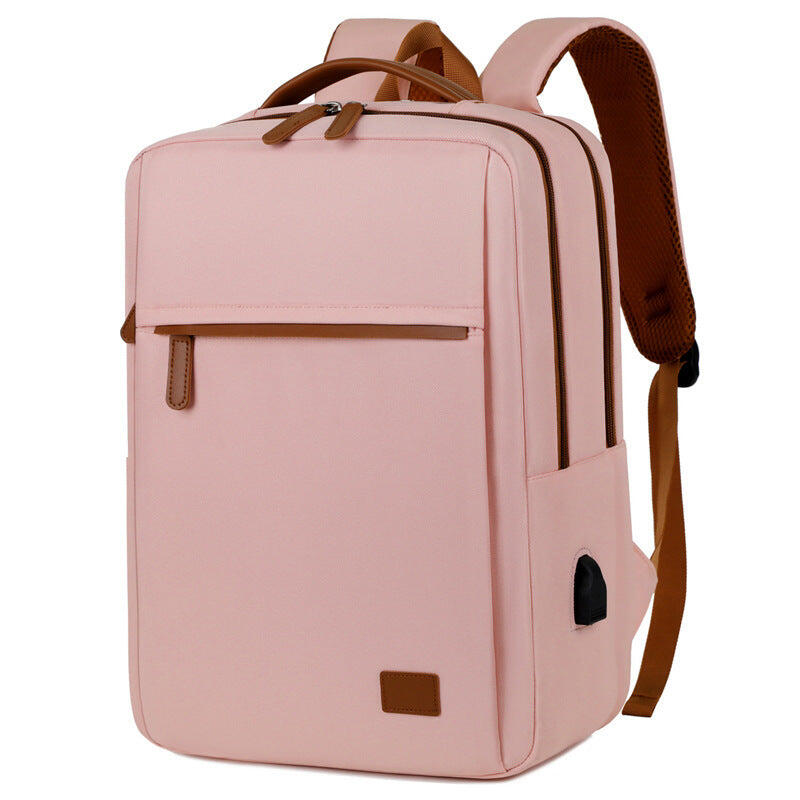 Pink Waterproof Business Backpack
