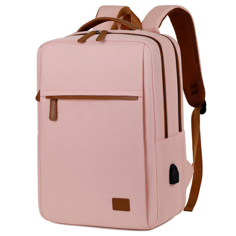 Pink waterproof business backpack