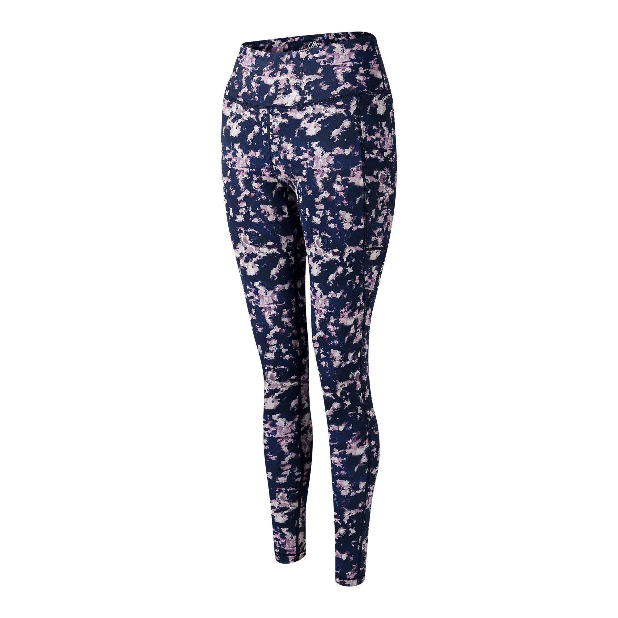 Legging Motif/style Impression À L´encre INFLUENTIAL Femme (Bleu Marine) 3/4
