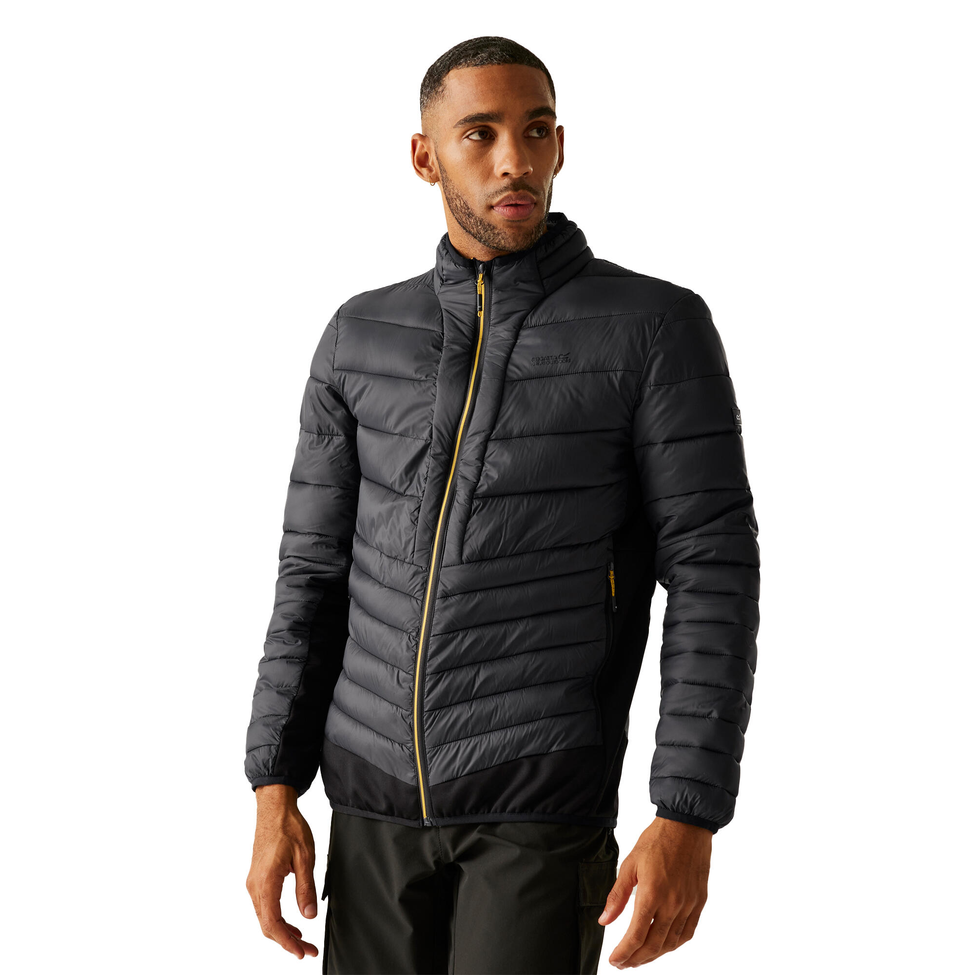 Veste Hybride LEEDRE Homme (Cendre / Noir) 4/5
