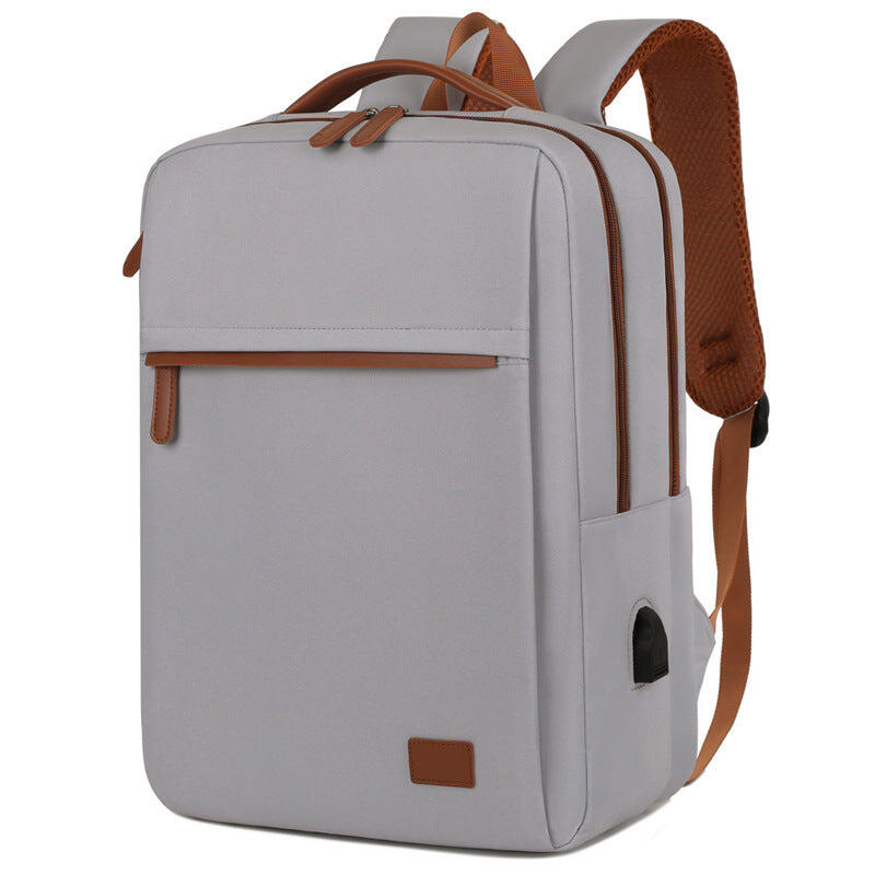 Gray Waterproof Business Backpack