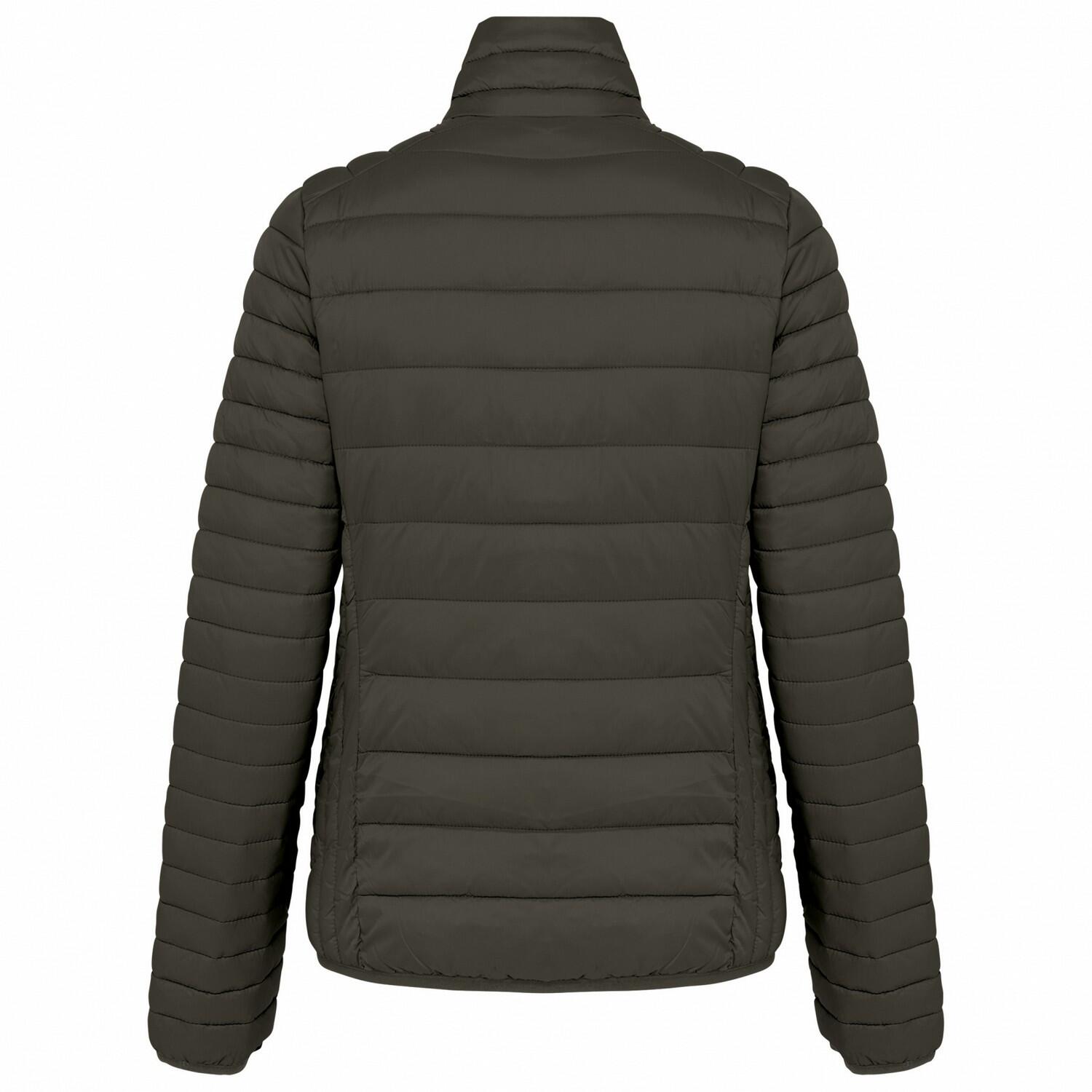 Steppjacke für Damen Dunkel-Khaki 2/3