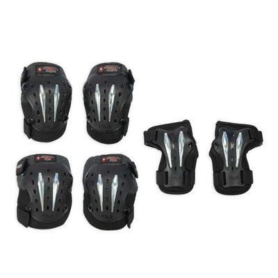 Schaatsbeschermers voor volwassenen (zwart)