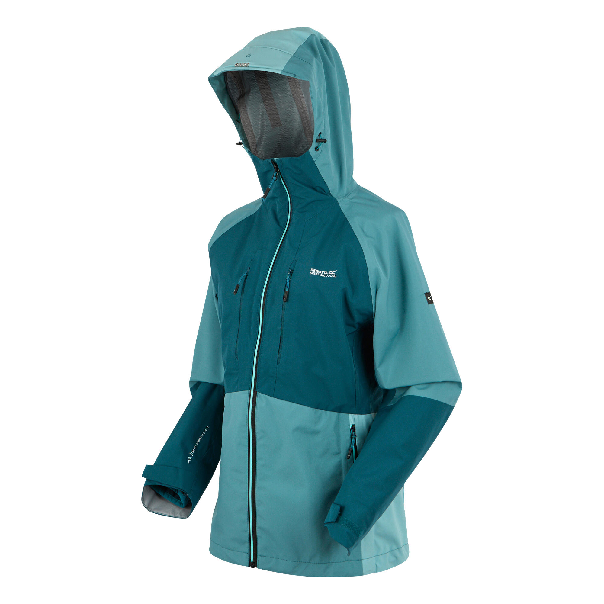 "Carletta" Jacke für , 3 in 1 Damen Blaugrau/Leuchtend Blau 3/5