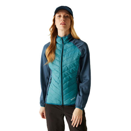 Carletta" Jacke für , 3 in 1 Damen Blaugrau/Leuchtend Blau
