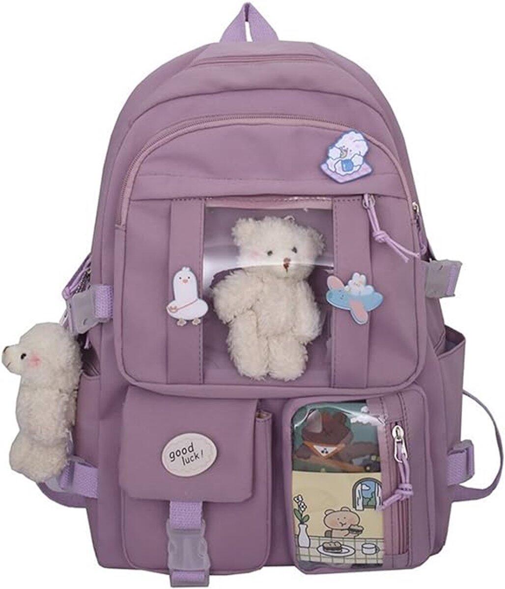 Waterproof backpack for girls - Purple