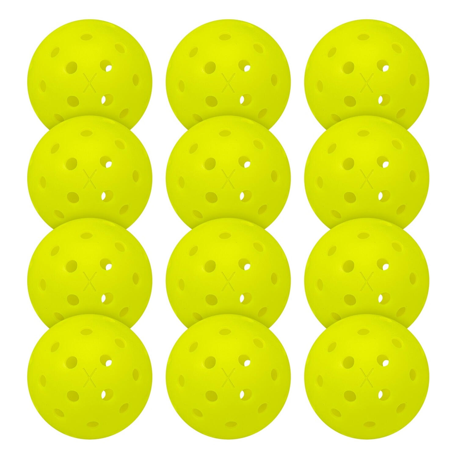 X40 Outdoor Pickleball Balls (Pack of 6) (Optic Yellow) 2/2