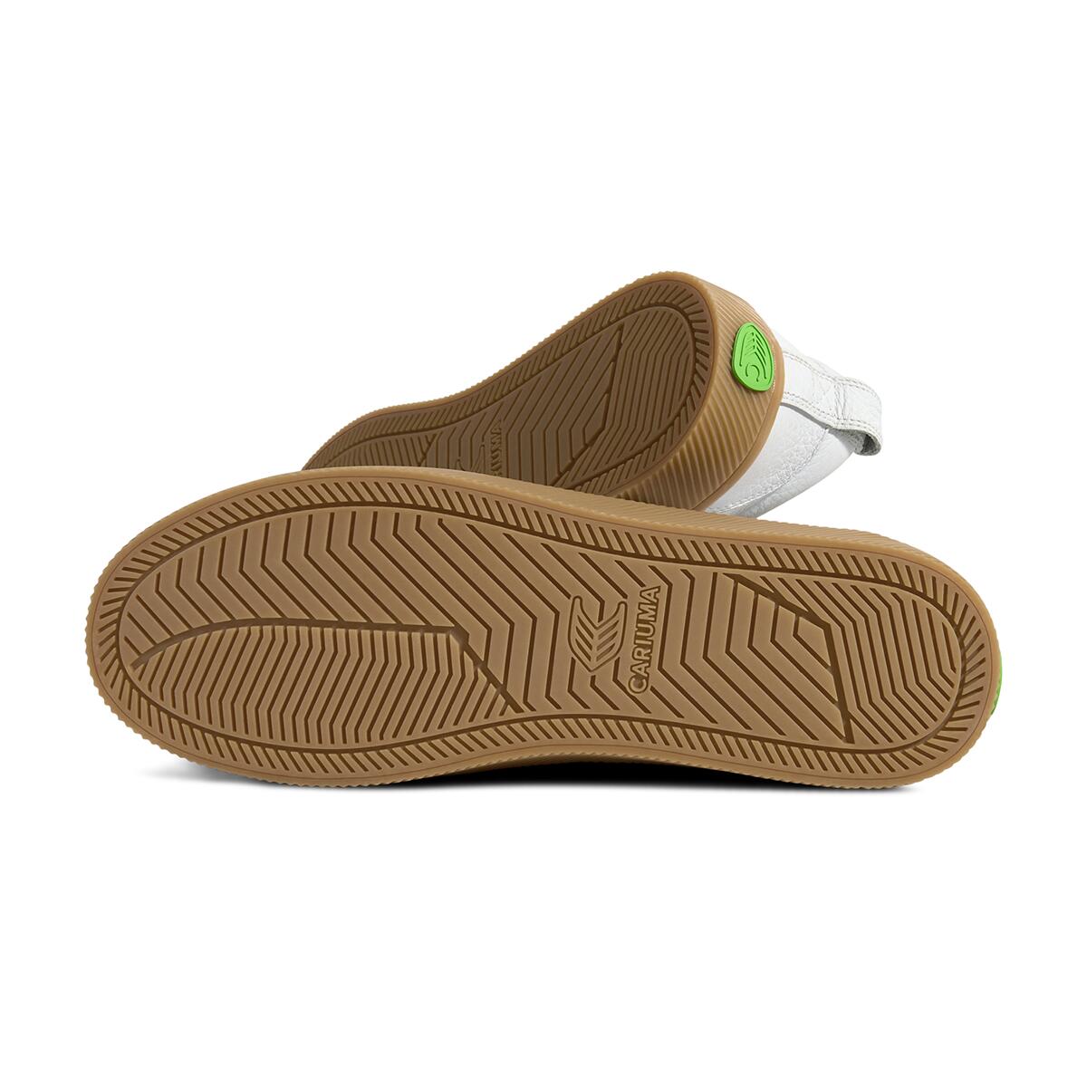 Buty męskie Cariuma OCA PEBBLED LEATHER GUM WHITE 3/5