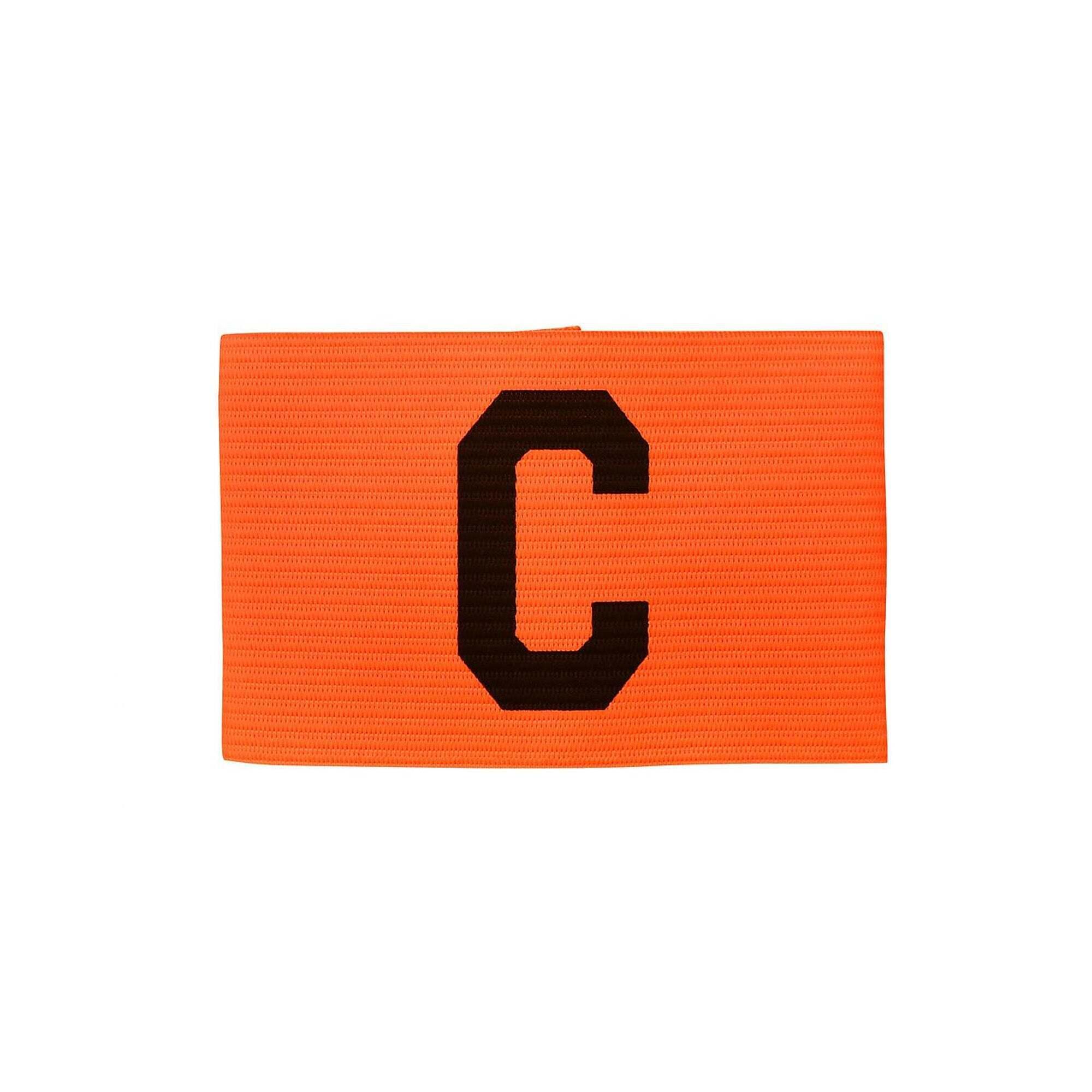 "Big C" Armband des Kapitäns für Kinder Damen und Herren Fluoreszierendes Orange 1/2