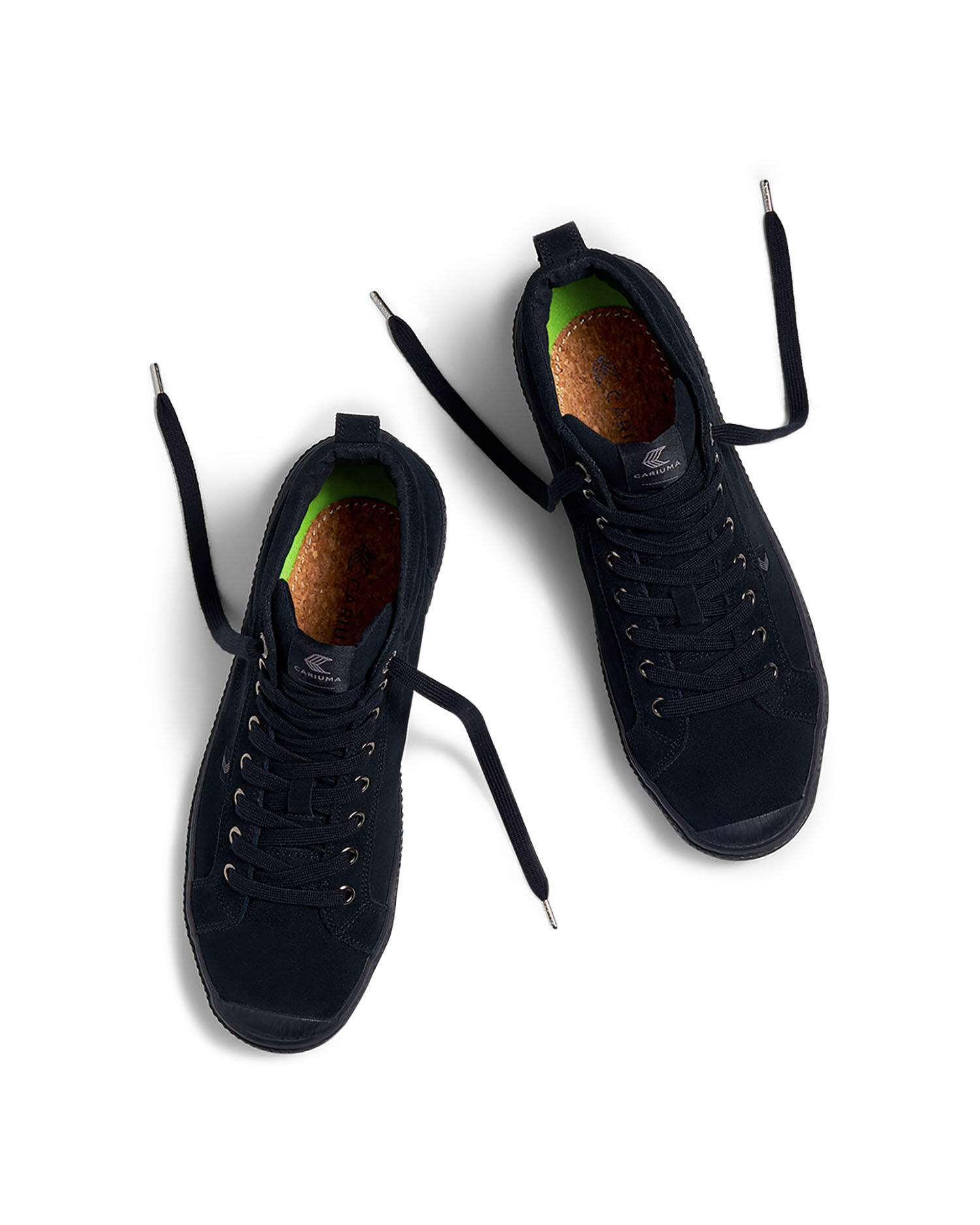 Buty męskie Cariuma OCA HIGH SUEDE ALL BLACK 4/5
