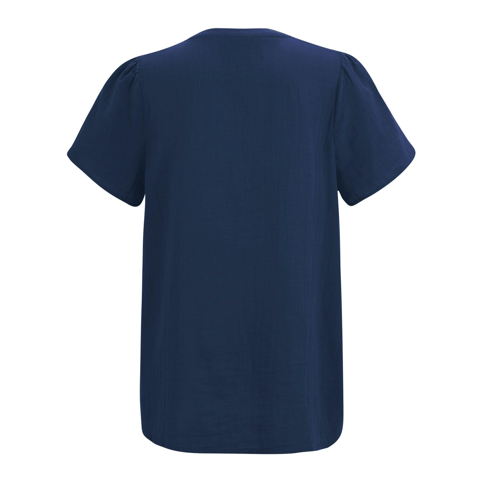 Chemisier Manches Courtes SELEN Femme (Bleu Marine Foncé) 2/4