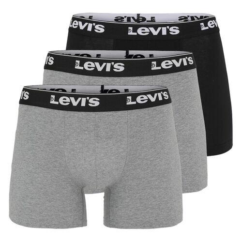 Pack de 3 Calzoncillos Boxer Levis Grey Combo de Algodón Elástico 4/4