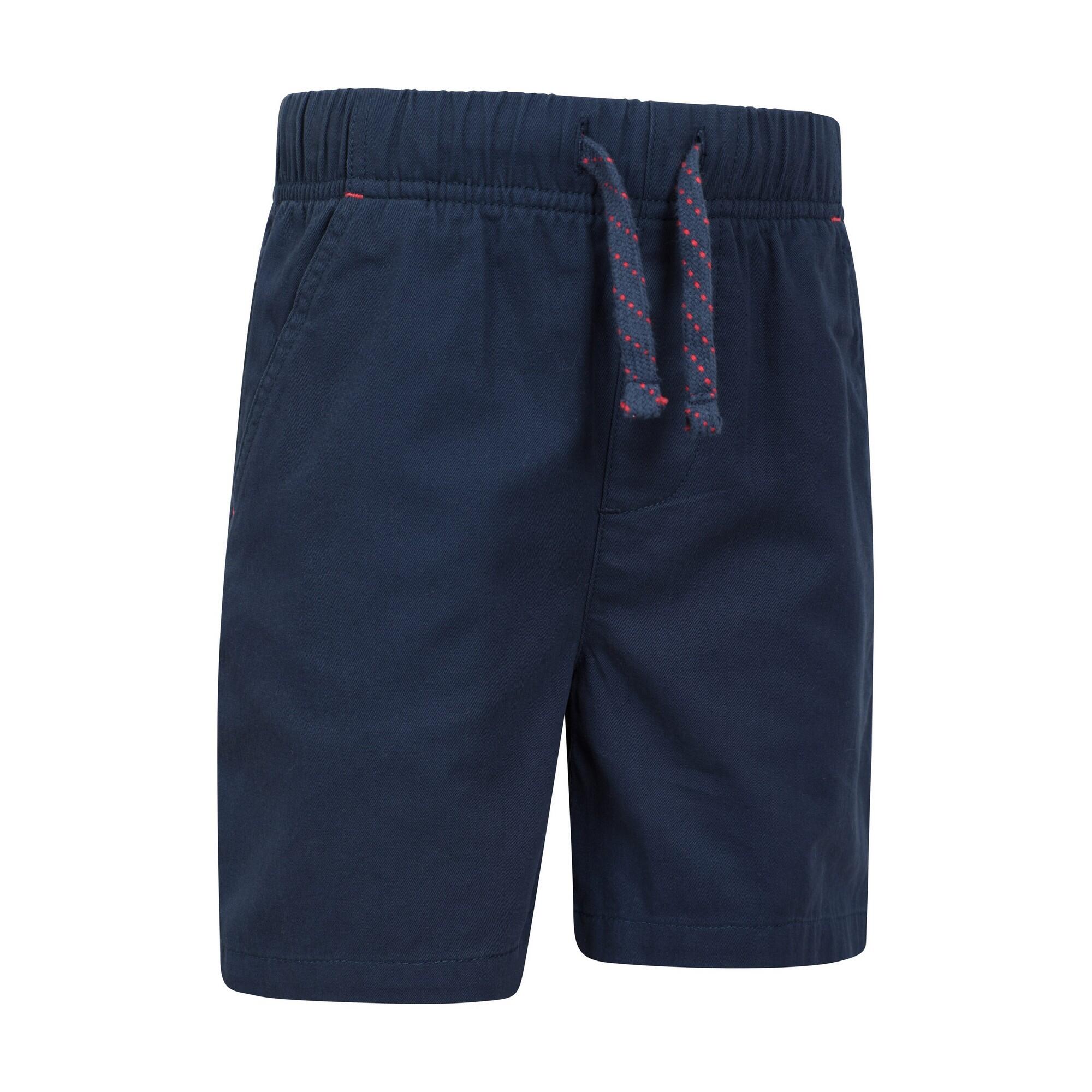 Childrens/Kids Waterfall Shorts (Navy) 3/4