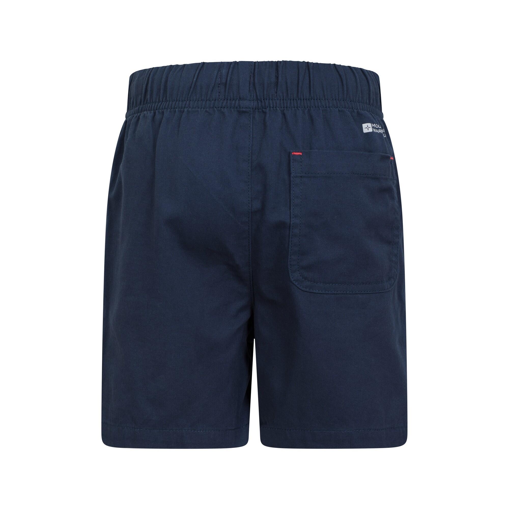 Childrens/Kids Waterfall Shorts (Navy) 2/4