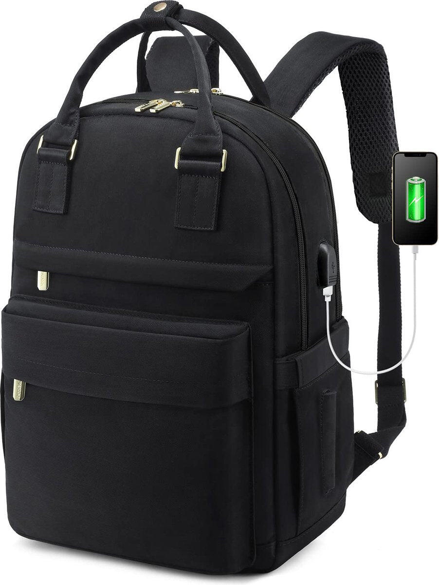 Backpack Waterproof - USB - Black