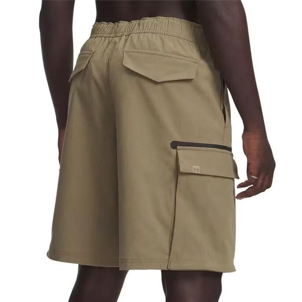Pantalones Cortos de Hombre Under Armour Unstoppable Verde Oscuro 2/2