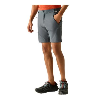 Short Uni À Taille Semiélastiquée Et Ceinture Amovible XERT Homme (Bleu De Gris)