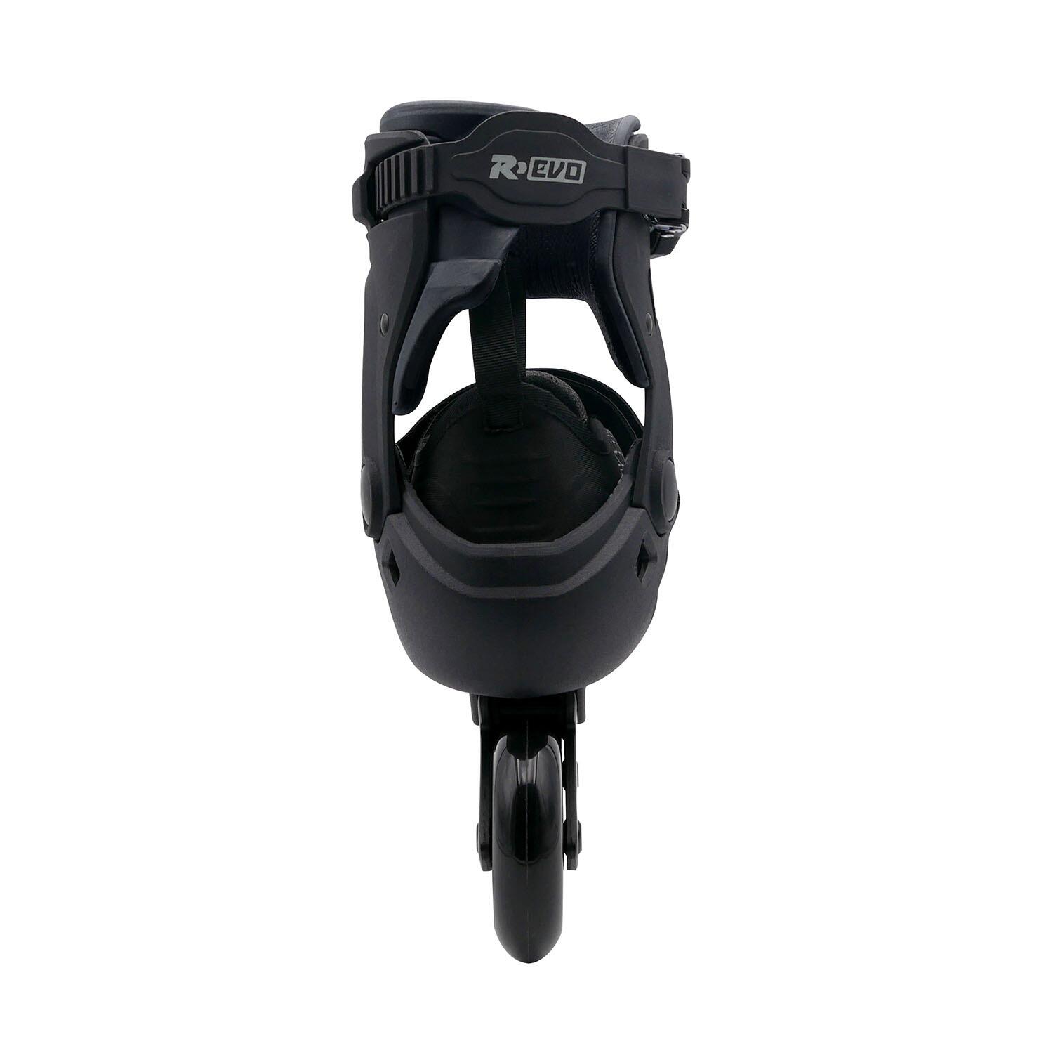 R-Evo 84 – Adulti – Pattini in linea – Nero – Argento 3/8