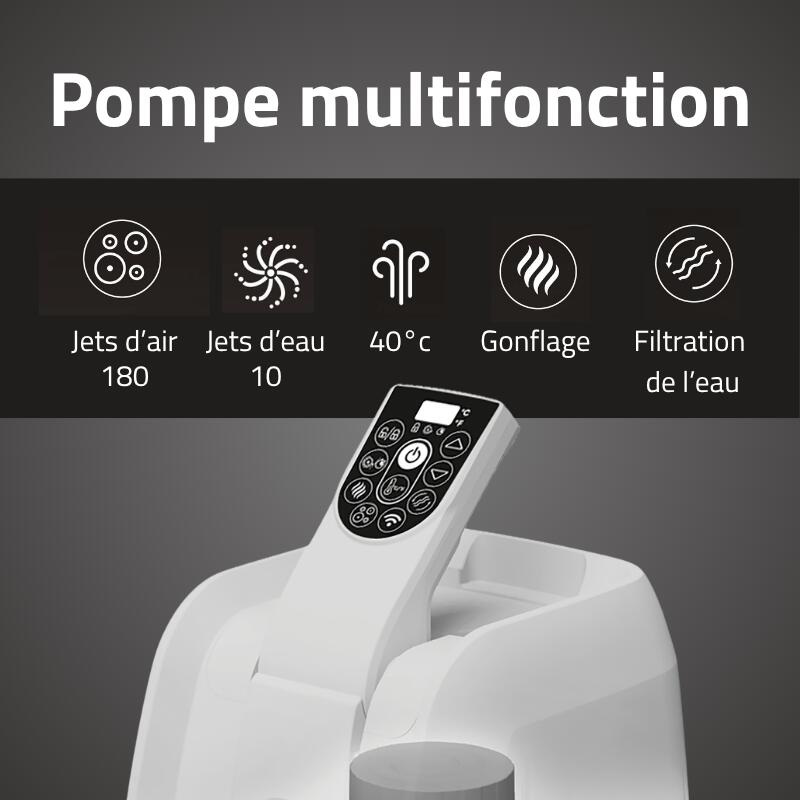 Bestway Spa gonflable Lay-Z-Spa Santorini HydroJet  WiFi 5-7p 7/7