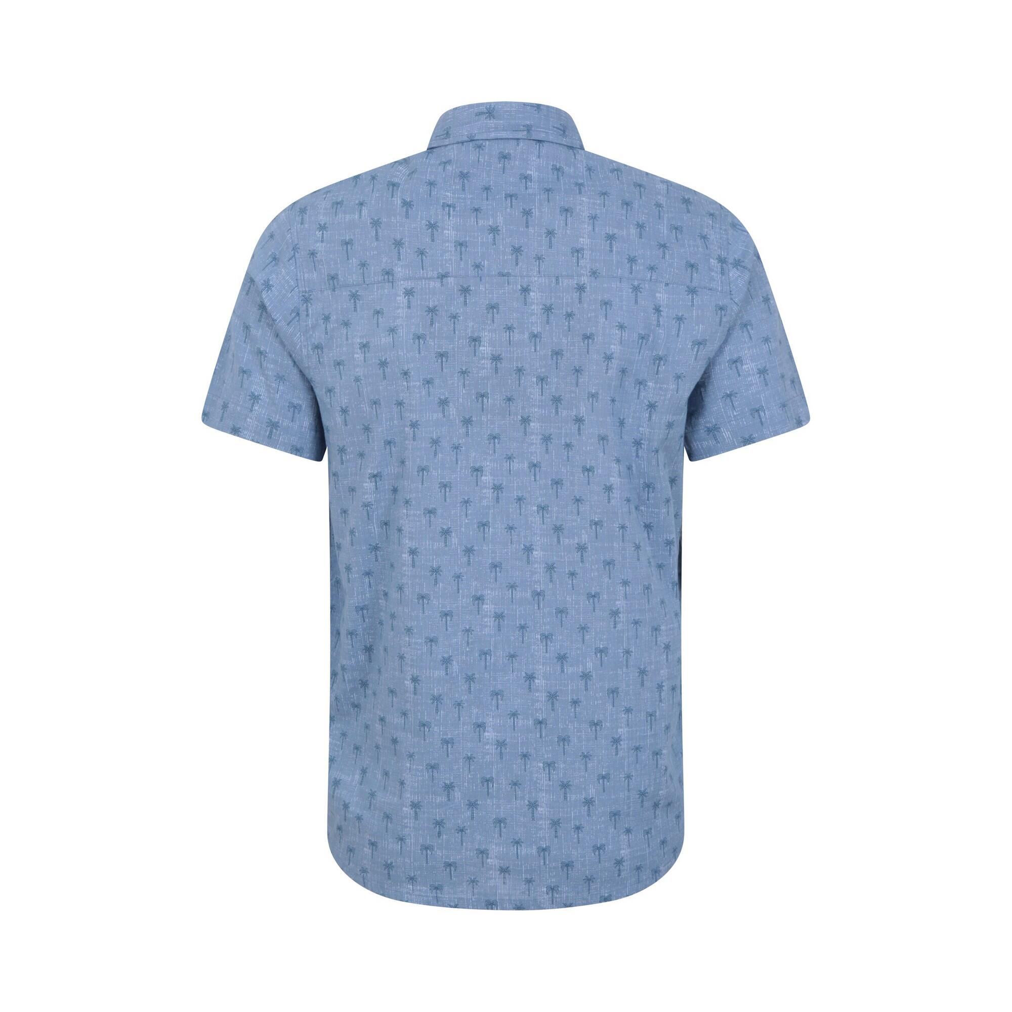 Preston Illustration Camicia Palma Uomo Mountain Warehouse Blu 2/4
