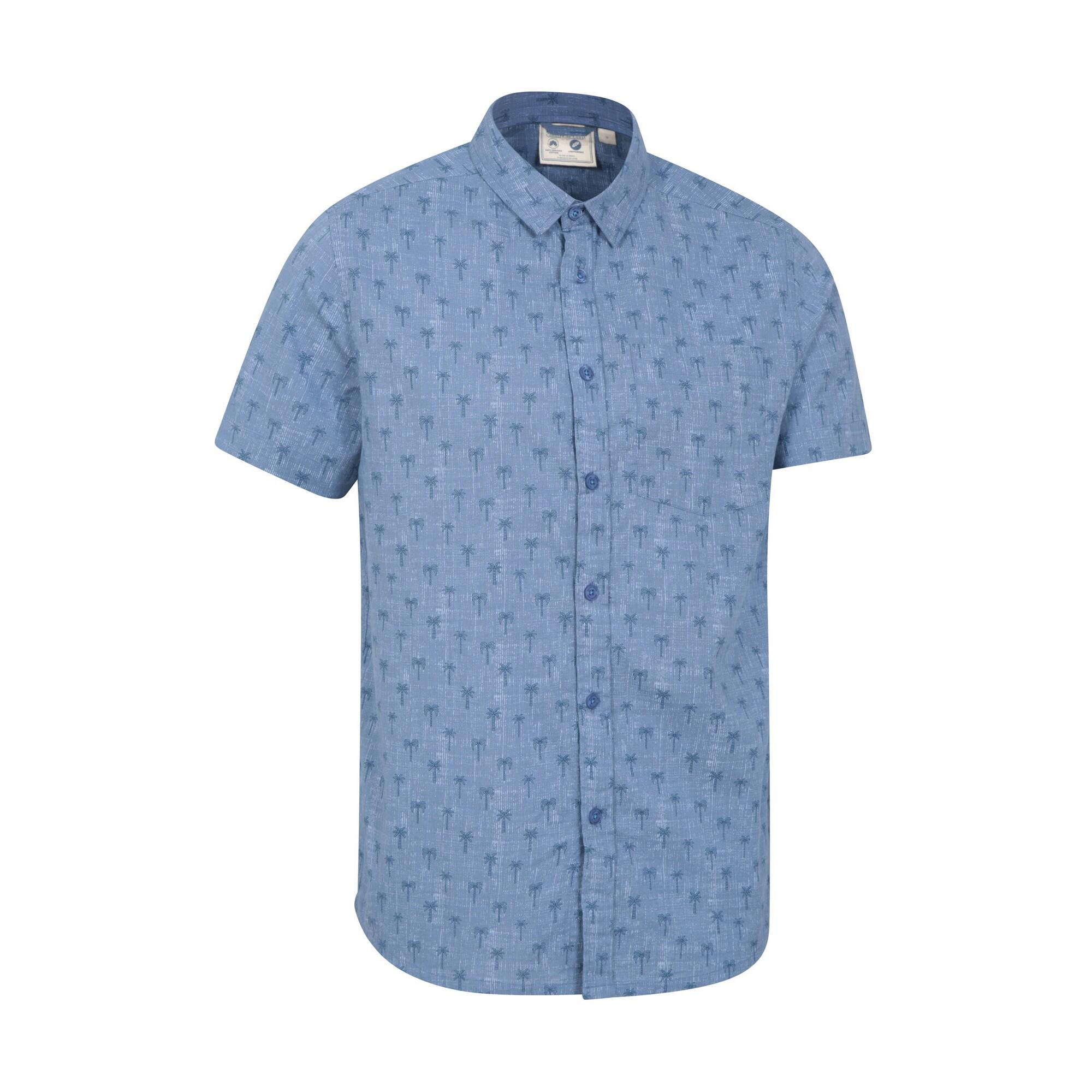 Preston Illustration Camicia Palma Uomo Mountain Warehouse Blu 4/4