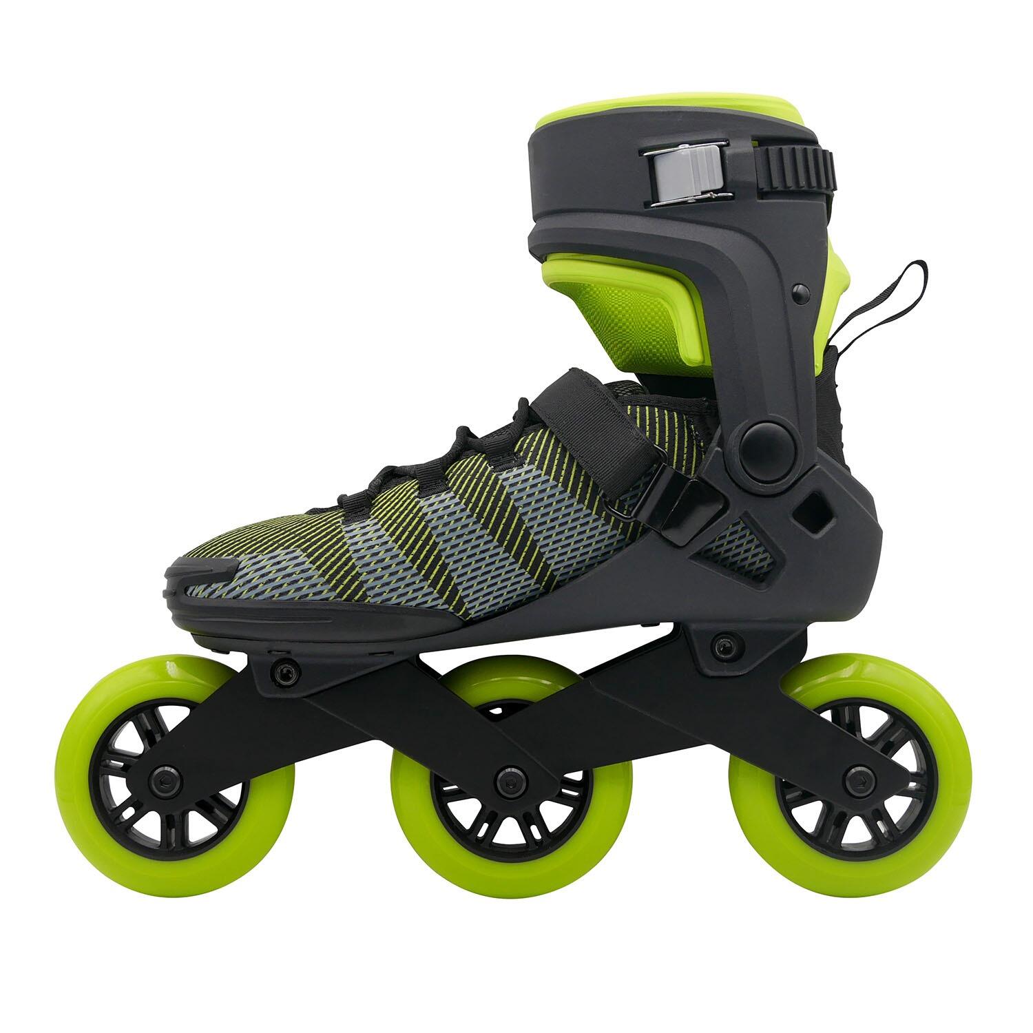 R-Evo 100 - Pattini in linea - Adulti - Nero - Verde 4/7