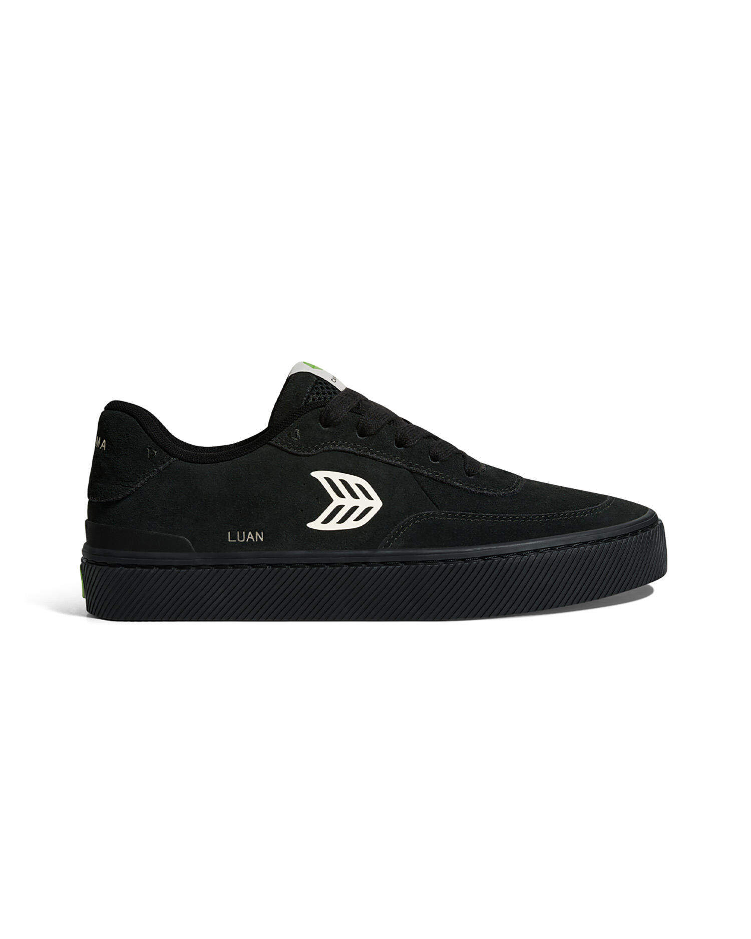 Sneakersy skórzane Cariuma Luan Pro Suede All Black Ivory Logo