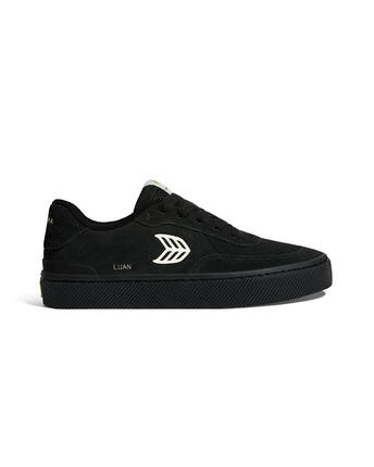 Sneakersy skórzane Cariuma Luan Pro Suede All Black Ivory Logo