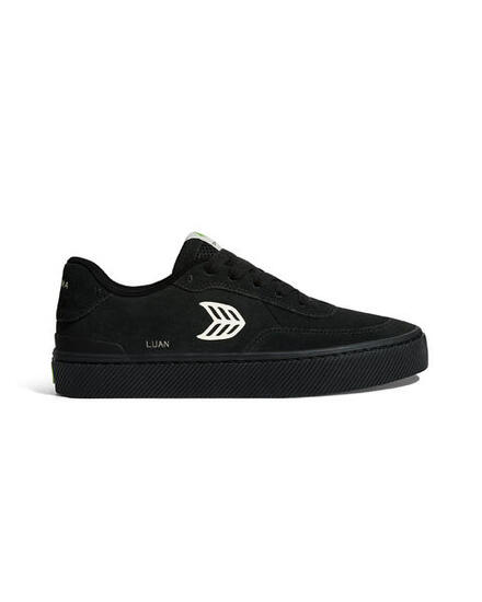 Sneakersy skórzane Cariuma Luan Pro Suede All Black Ivory Logo