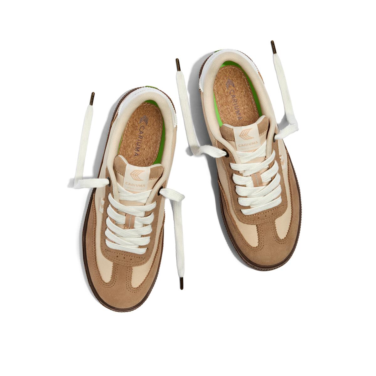 Sneakersy skórzane Cariuma TOCA Nylon Teak Light Cream Suede Latte 5/6