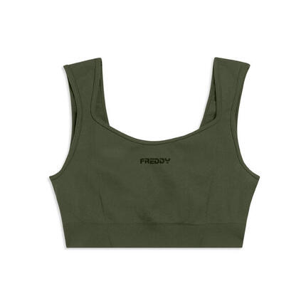 Brassière de sport avec col en forme de cœur, soutien léger