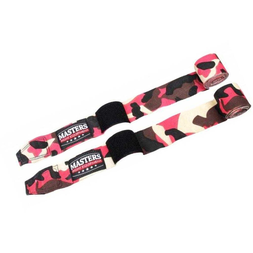 Unisex Camouflage Elastische Bokshanddoeken Volwassenen (Roze) 2/2