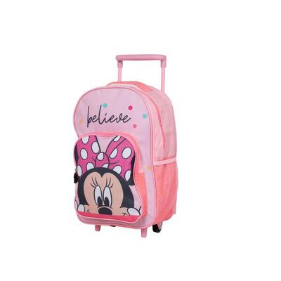Zaino Trolley Asilo Rosa Minnie - Zainetto a Ruote con la Magia di Minnie Mouse