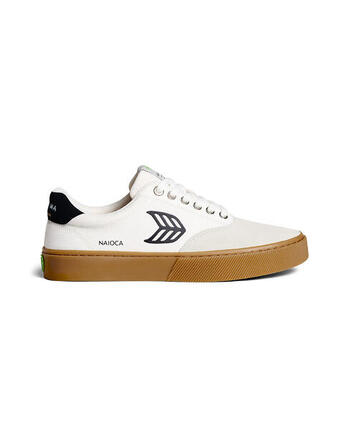 Sneakersy skórzane Cariuma NaiOCA Pro Suede Gum Vintage White Canvas Off-White