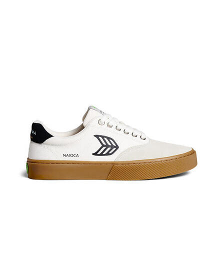 Sneakersy skórzane Cariuma NaiOCA Pro Suede Gum Vintage White Canvas Off-White