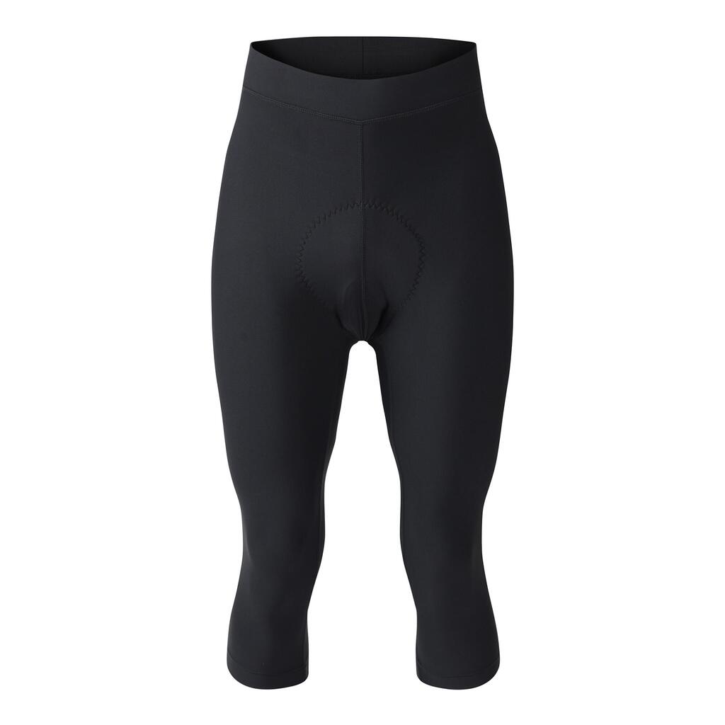 Mens Ultra 3/4 Length Tight Cycling Shorts (Black)