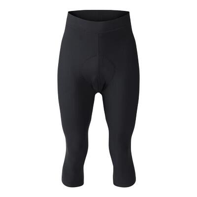 Heren ultra 3/4 lengte strakke fietsbroek (zwart)
