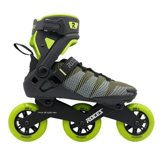 R-Evo 100 - Patines en línea - Adultos - Negro - Verde