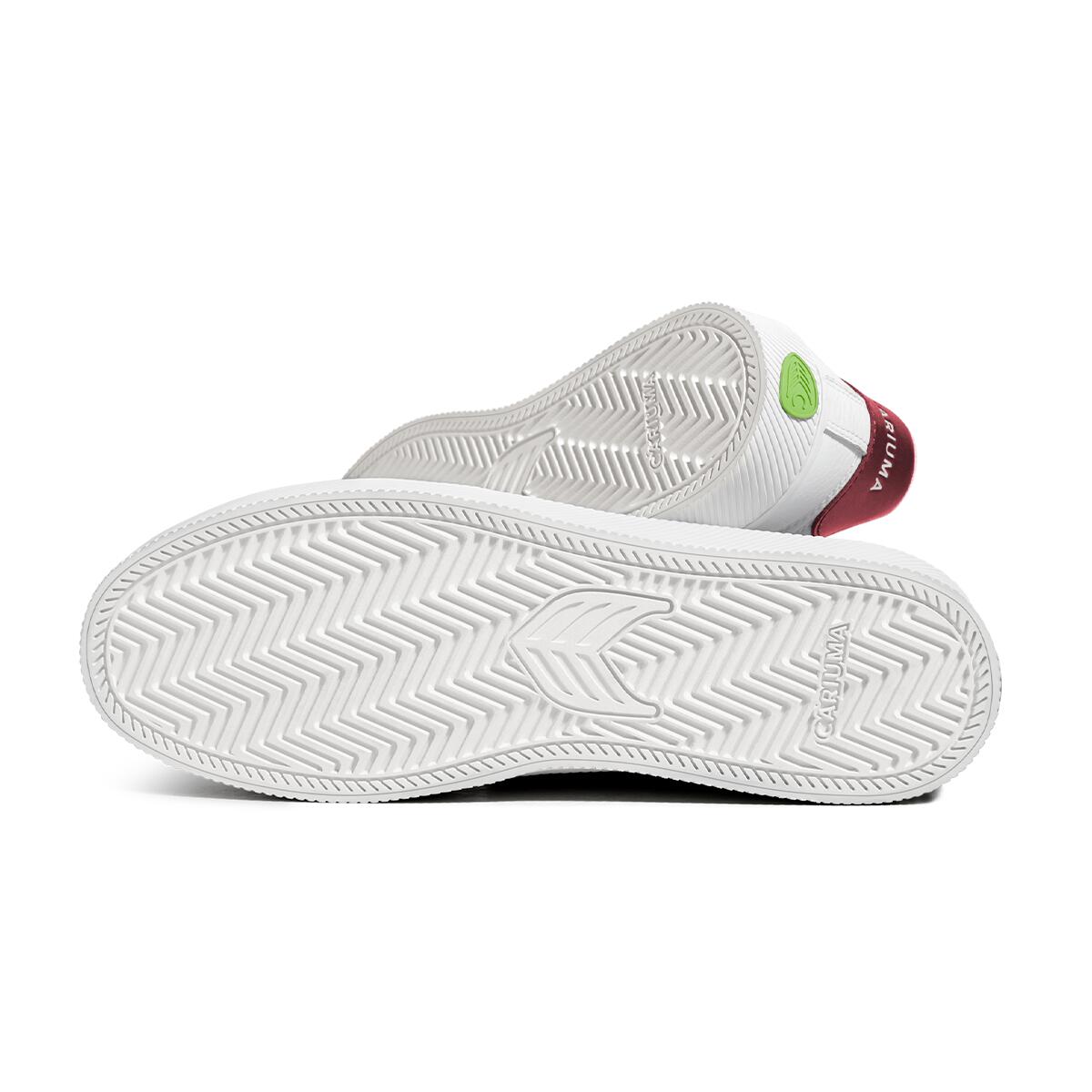 Sneakersy Cariuma Salvas White Premium Leather Ice Logo Metallic Red 4/6